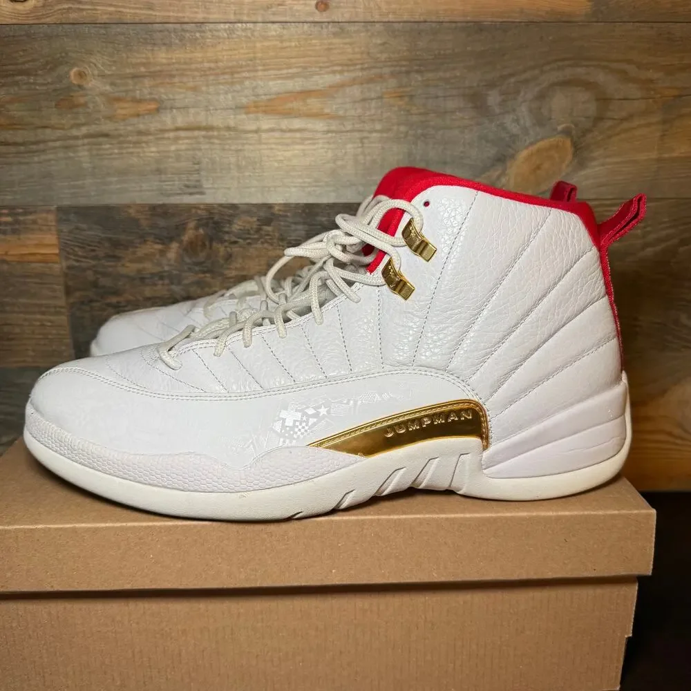 Men's Jordan 12 FIBA Basketball Sneakers - Size 14